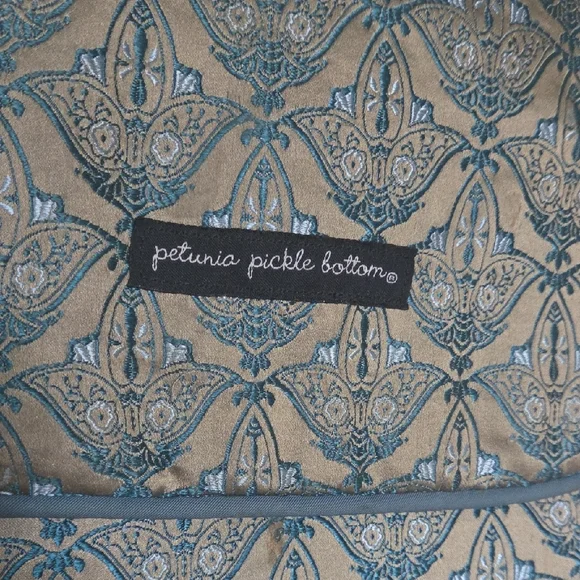 Petunia Pickle Bottom Blue and Tan Baby Bag - Picture 8 of 8